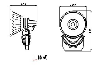 防震型投光灯